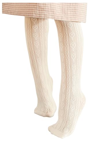 SweatyRocks Girl's Heart Hollow Out Stockings Sheer Fishnet Tights Dance Pantyhose