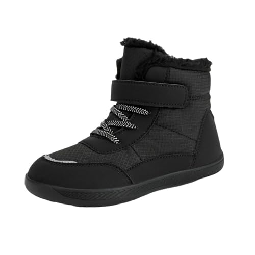 Barefoot Shoes for Children Winter Waterproof，Toddler/Boys/Girls Non-Slip Wide Toe Box High Top Snow Boots
