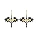 Dragon Earrings for Women Dragon Wings Earrings The Fourth Wing of Fashion Earrings Jewelry (Black)