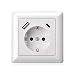 Produktbild Minadax Schutzkontakt USB Steckdose 5V 3,4A mit 1x USB u. 1x USB-C Unterputz Weiss Glänzend - nur 32mm Tief