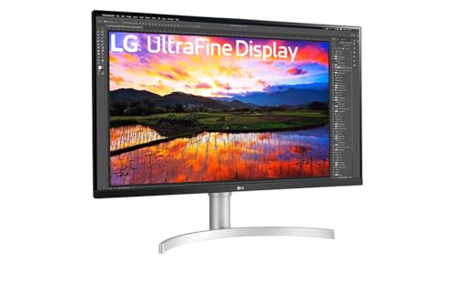 Image of LG UHD IPS Monitor 32 inch UHD (3840 x 2160) Display, DCI-P3 95% Color Gamut, 3-Side Virtually Borderless Display, Height /Tilt Adjustable Stand, Built-in Speaker, 32UN650K-W, White