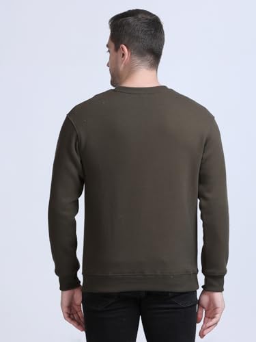 Image of SPUNN Men's Cotton Round Neck Full Sleeves Sweatshirt.