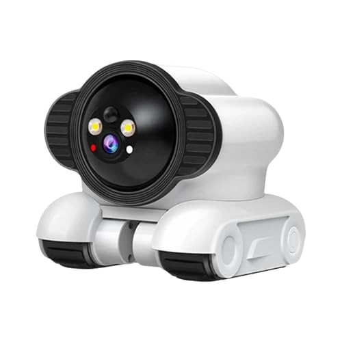 predolo Telecamera robotizzata su Ruote per Animali Domestici in Movimento con Robusta Telecamera di Sicurezza Mobile per Interni con Doppia Lente, WiFi