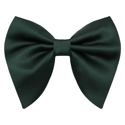 Image of Luckyvestir Oversized Bow Ties for Men, Black /Red Big Bow Tie, Solid Color Pretie Bowtie Men for Tuxedo Wedding