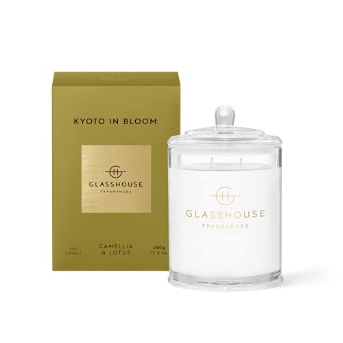 Glasshouse Fragrances Kyoto in Bloom Candle, Triple Scented Natur...