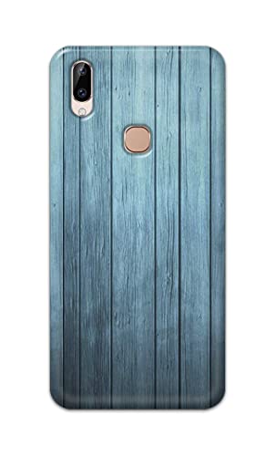 Image of Printed Hard Back Cover Case for Vivo Y83 Pro Back Cover (Wooden Blue) -1302