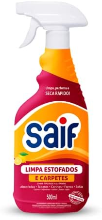 Saif Limpa Estofados E Carpetes Com Gatilho 500Ml Limpador De Car...