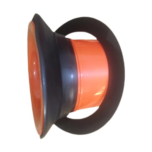 Generic バスドラムエンハンサー ボトムドラムスピーカー アクセサリーセット ノイズリダクション 構造簡易 耐久PP材質 持ち運びやすい レコーディングに適用, Orange