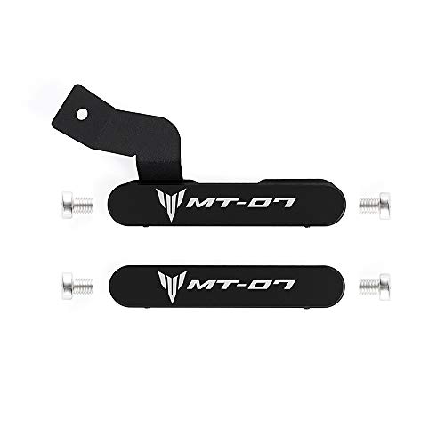 Oldbones Aluminium Fußrastenabdeckung Soziusfußrastenentfernungsset mit Schrauben für MT07 FZ07 2014-2017 in Schwarz