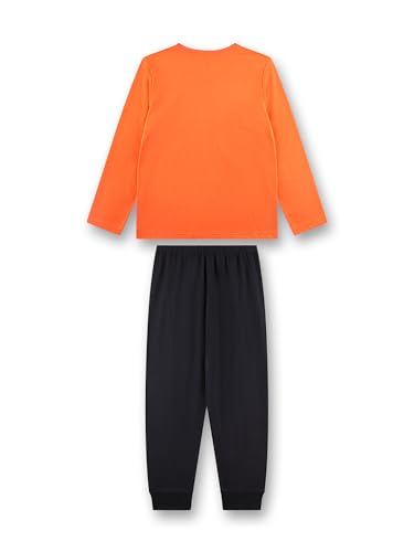 Ensemble de pyjama orange Sanetta 152 cm pour garçon en coton confortable - 3