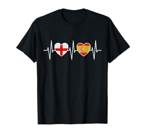 Inglaterra Y España Banderas De España Camiseta