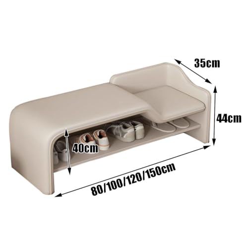 Banc chaussures entrée compact beige : meuble et tabouret intérieur