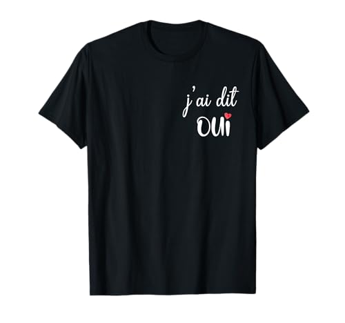 EVJF Personnalisé pour Future Mariée j'ai dit Oui Bride T-Shirt