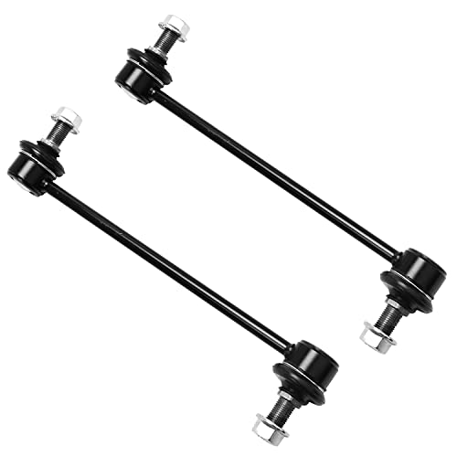 Image of Detroit Axle - Front End 10pc Suspension Kit for 05-10 Hundai Tucson Kia Sportage, 2 Lower Control Arms 2 Ball Joints 4 Outer & Inner Tie Rods 2 Sway Bars 2005 2006 2007 2008 2009 2010 Replacement