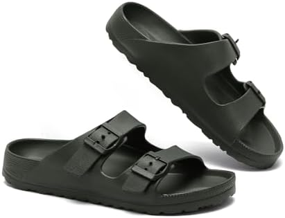 YUHITYGZGS Pantoletten Damen Herren EVA Slides Sommer Sandalen | Rutschfeste Badelatschen Bequeme Hausschuhe für Pool, Bad, Strand, Urlaub und Freizeit
