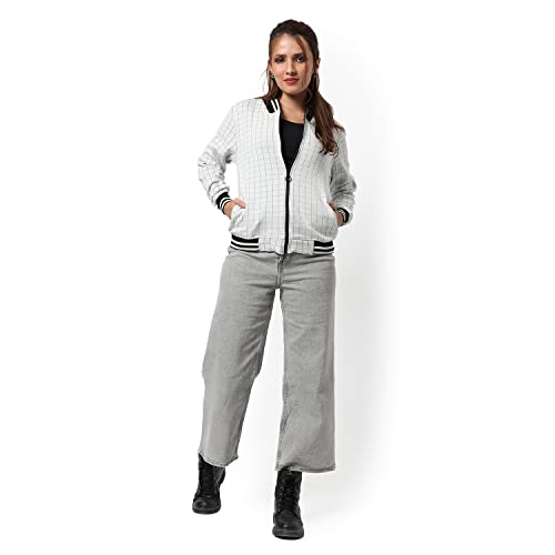 Image of PINACOLADA Women's Puffer Regular Fit Bomber Jacket For Winter Wear | Standing Collar | Full Sleeve | Zipper | Casual Jacket For Woman & Girl | Western Stylish Jacket For Women