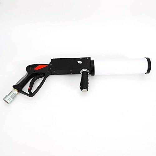 Macchina del Fumo a Cannone a CO2, Pistola a Cannone a CO2 a LED Portatile Macchina a Getto RGB Club Bar Effetti DJ Fogger Pistola fumogena con luci controllabili