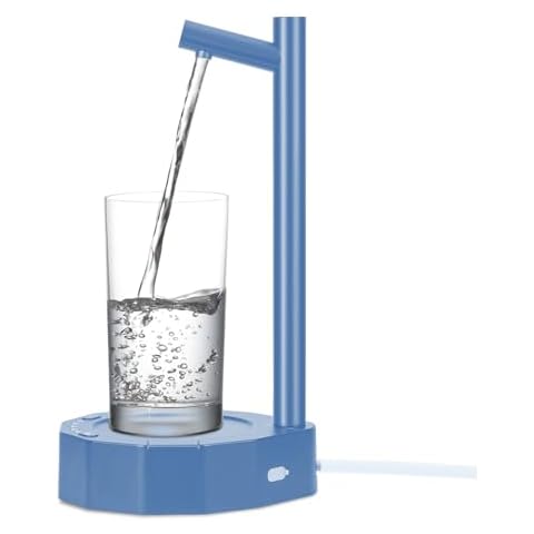 Desktop Water Bottle Dispenser Water Dispenser for 5 Gallon Bottles Smart Table Water Dispenser,Automatic Drink Dispenser Water Jug Dispenser Bedside Water Dispenser（Light Blue） Cover