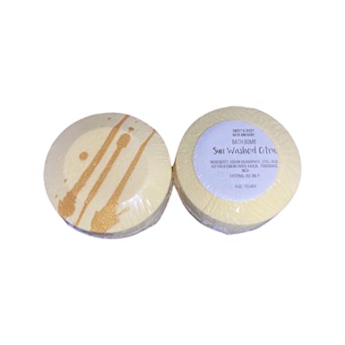 Bath Bombs (Sun Washed Citrus) Spherical Blends of Smoothing, Fragrant extracts and Oils That You can toss in Your tub Before Bath time.