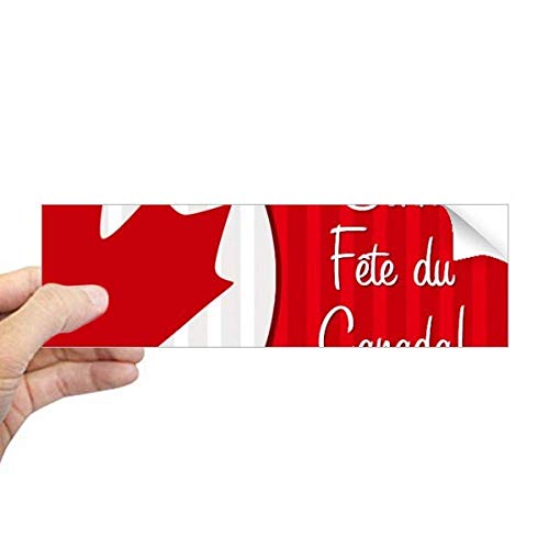 Pegatina rectangular de Canadá Maple para decorar maletas de viaje y parachoques de coche
