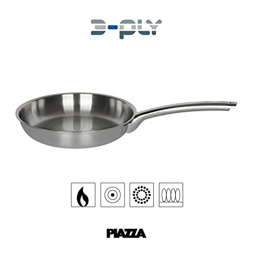 PIAZZA Padella in Acciaio - Collezione 3-Ply - 16