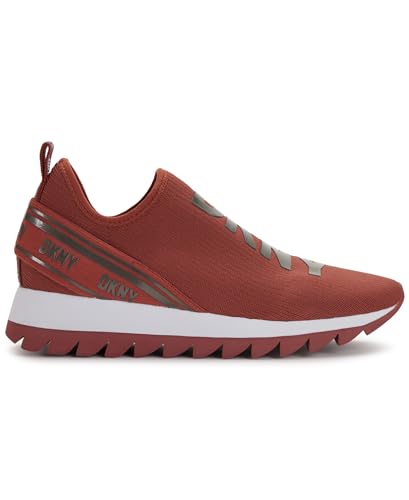 Image of DKNY Women's Abbi Knit Slip on Sneaker with Logo