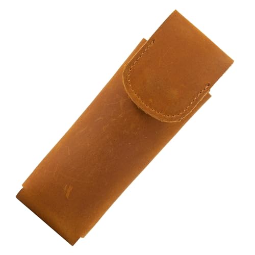 CYMNER Funda de cuero multiherramienta para hombre, organizador profesional con tapa de cierre magnético, bolsa estilo Leatherman resistente para equipo EDC, cuchillos y cinturón