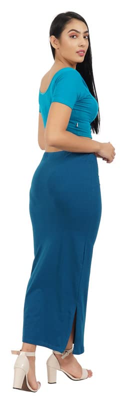 Image of Lycra Blend Cotton Saree Shapewear Petticoat for Women and Girls, Skirts Shapewear Dress for Saree
