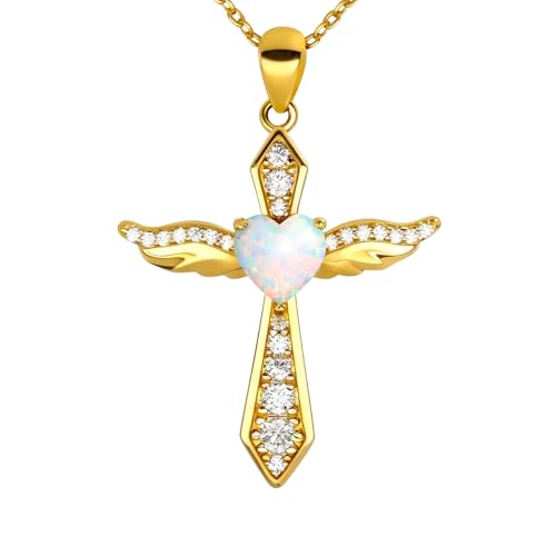 Collier Croix Chretienne Argent 925, Cadeau Anniversaire Idéal Maman et Soeur