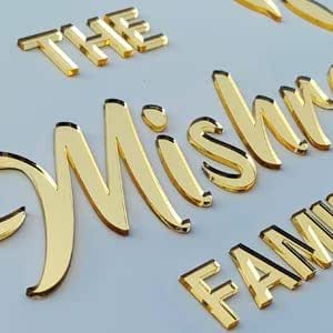 Buy Tempt - Customized Golden Name Letters, For Resign Art, Home Decore ...