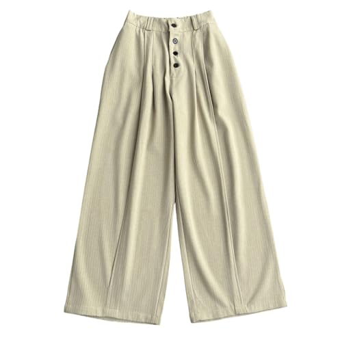 Pantalones de hombre corte recto estilo casual de algodon monocolor comodo 6