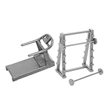 Surface lisse : conçue avec une surface lisse pour un nettoyage et un entretien faciles, garantissant que modèles miniatures restent impeccables et au fil temps, objets miniatures, modèle d'équipement de fitness pour la décoration