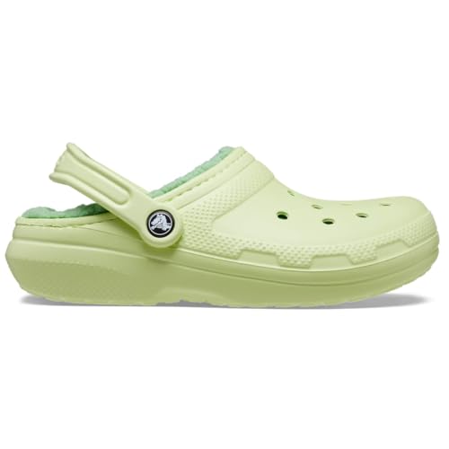 Image of Crocs Classic Lined Clog, Unisex Clog, Celery, 12-13 UK