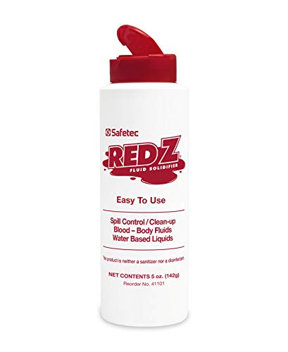 Image of Safetec Red Z Spill Control Solidifier - 5 oz. Bottle (Pack of 6 Bottles)