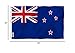 Anley Fly Breeze 3x5 Foot New Zealand Flag - Vivid Color and Fade Proof - Canvas Header and Double Stitched - New Zealander Kiwi National Flags Polyester with Brass Grommets 3 X 5 Ft