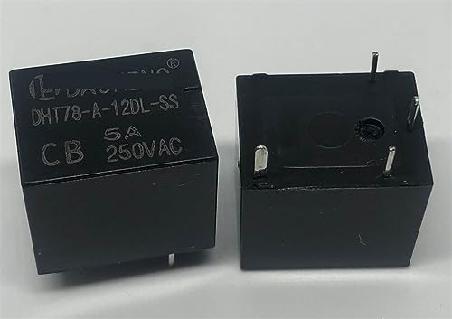 Relais 4 broches DHT78-A-12DL-SS 12V 20A pour circuit imprimé automobile
