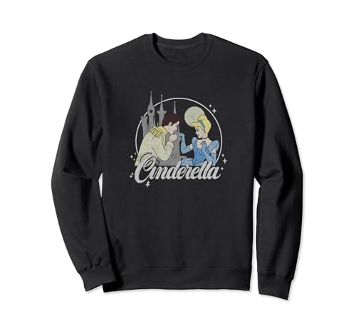 Sweatshirt Cendrillon et Prince Charmant Disney pour adulte style rétro
