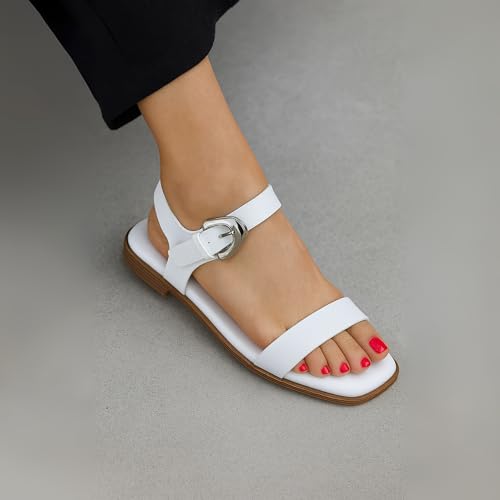 CUSHIONAIRE Cello Women's Ankle Strap Sandal With Cushioned Footbed and Adjustable Buckle4