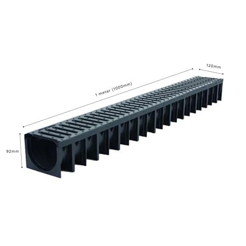 Plastic Drainage Channel Pack 1m Length (Pack of 1)