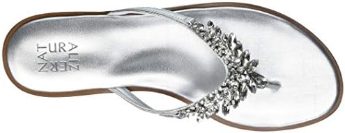 Naturalizer Womens Fallyn Silver Thongs 4 M | Image 4