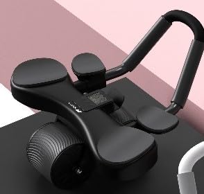 Automatic Rebound Ab Abdominal Exercise Roller Wheel - Core Strength Trainer, Ab Workout Equipment, Dual Wheel Design, Fitness Home Gym Exercise Tool for Abs, Core