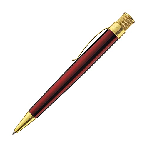 Goldspot Personalized Retro 51 Tornado 'Red With Gold Trim' Classic Rollerball Pen - Custom Engraved #TOP3