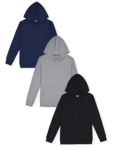 Boys Hoodies for Kids Fleece Sweatshirt 2 Pack and 3 Pack Fleece Hoodie for Boys