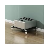 Amplio alojamiento: la construcción abierta permite una circulación óptima del aire, evitando el sobrecalentamiento de tus aparatos electrónicos. Hay mucho espacio para consolas de juegos, reproductores de DVD, cajas de cables, woofers de sistema de sonido y cambiadores de CD.
