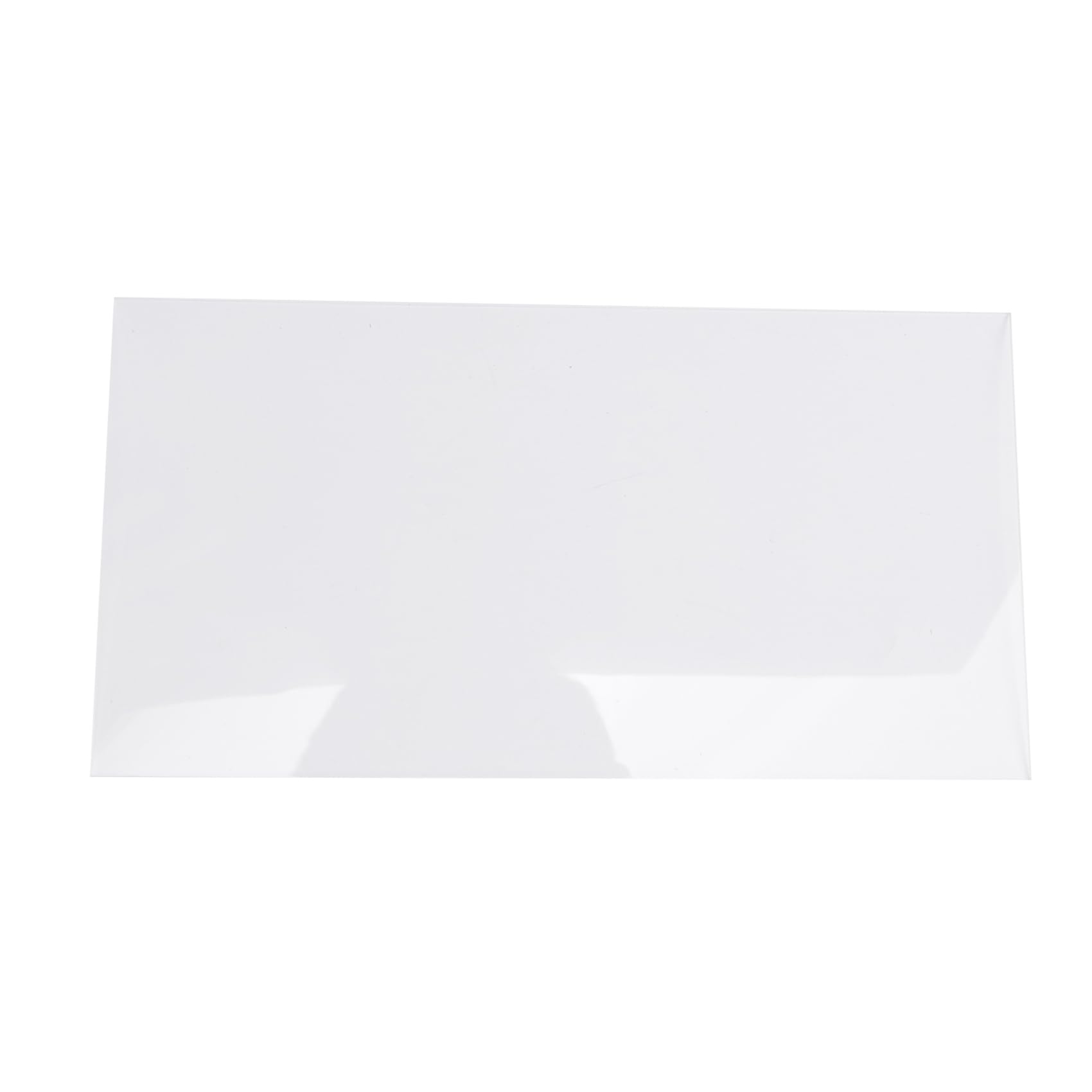 CTRLZS Transparent Cake Cream Scraper Rectangular Acrylic Cake Baking Tool Easy to Use -B