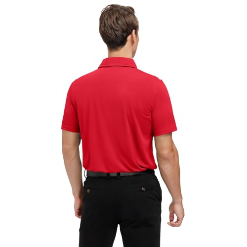 Corna Men's Big and Tall Golf Polo Shirts Moisture Wicking Performance Dry Fit Collared Shirts for Men L-6XL 5