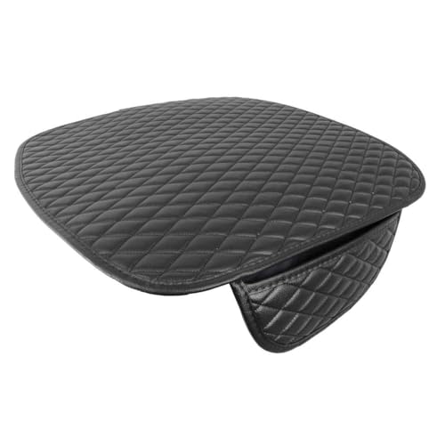 Image of BROGBUS Flax Car Seat Mat Vehicle Seat Cover Car Seat Cushions Front Single Seat Cover (Black, Pack of 1) (Only Front Seat Mat)