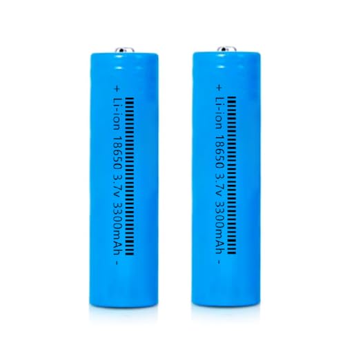 Svenirven Battery 18650 Rechargeable 3.7V Button top 2600mAh ithium Rechargeable Batteries for Headlamp, LED Flashlight…