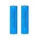 Svenirven 3.7V 2 Packs Button top 18650 Rechargeable Batteries for Headlamp, LED Flashlight, Electronic Devices etc