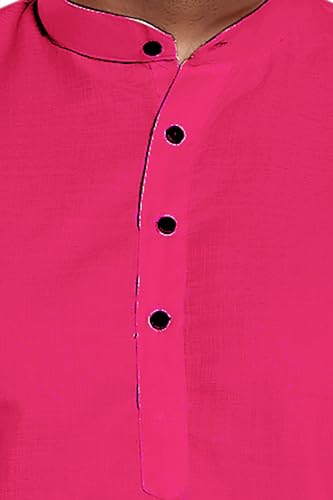 Image of DIVISIVE Men's Plain Cotton Blend Linen Slim Fit Kurta Pyjama Set